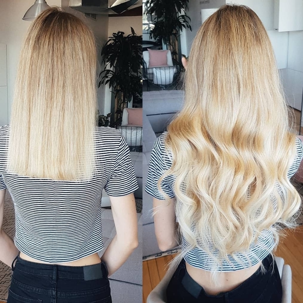 20" Blonde Clip In Hair Extension